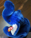 TY PEANUT the ELEPHANT Royal Blue Beanie Buddy 199