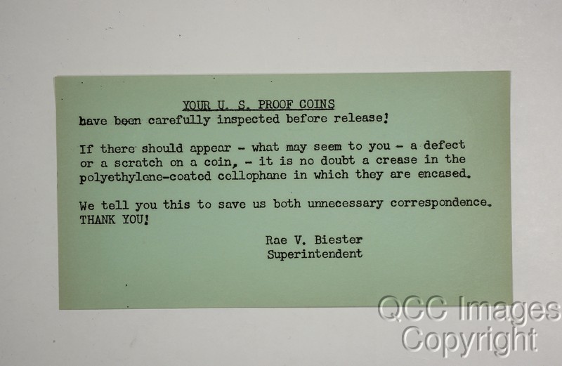 1957 US Proof Set / Original Packaging / Nice Envelope, No Stickers or Writing