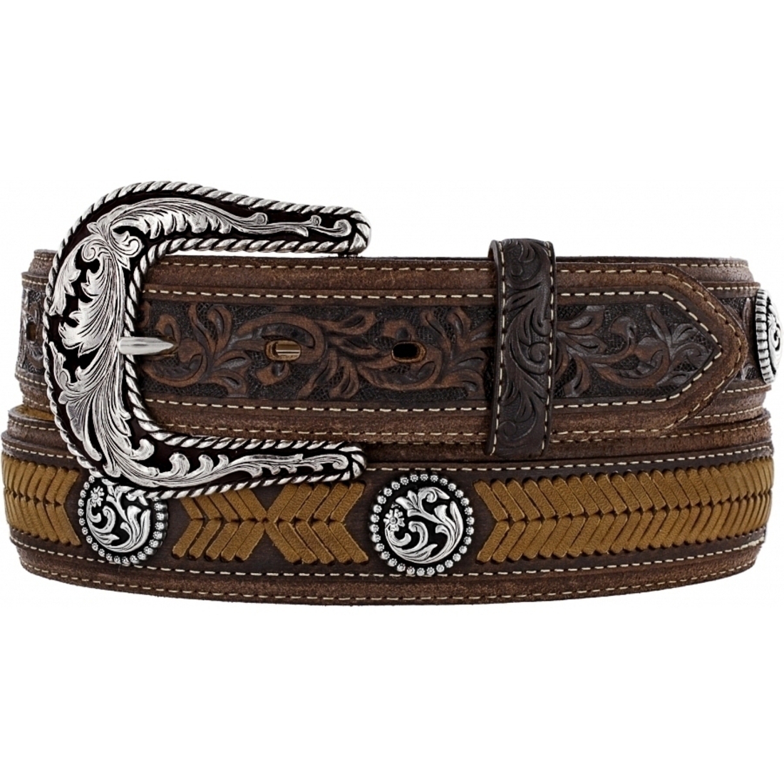 tony lama leather belt