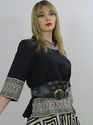 Vintage 70s Hippie boho ethnic dress top tunic shi