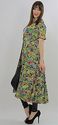 Vtg 80s 90s Floral Abstract Hippie Boho Festival L