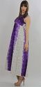 Vintage 70s Abstract Purple Hawaiian Floral festiv