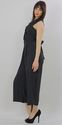 Vintage 80s Black pinstripe Menswear inspired Deep