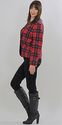 Vintage 70s Red Wool Pendelton Tartan Plaid Boho D