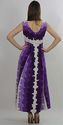 Vintage 70s Abstract Purple Hawaiian Floral festiv