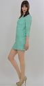 Vtg 90s Blue Sequin beaded Bandage Bodycon Openbac