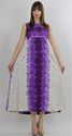 Vintage 70s Abstract Purple Hawaiian Floral festiv