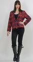 Vintage 70s Red Wool Pendelton Tartan Plaid Boho D