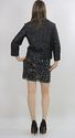 Vtg 80s deco sequin beaded party cocktail dress ja