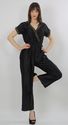 Vintage 70s Gold metallic Deep V Plunging Party Co