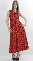 Vintage 60s 70s Hippie Boho Party maxi dress Abstr
