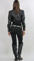 Vtg 80s Black leather short cropped Punk Moto Bike