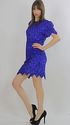 Vintage 80s Silk sequin beaded Metallic Draped Dec