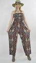 Vintage 90s Boho Hippie Paisley print party maxi d