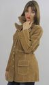 Vtg 70s Boho Brown Suede Leather Fitted Jacket Bla