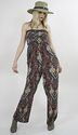 Vintage 90s Boho Hippie Paisley print party maxi d
