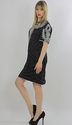 Vtg 80s silk sequin beaded encrusted Flapper deco 