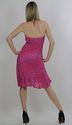 Vtg 80s hot pink sequin beaded flapper Art Deco Ha