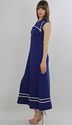 Vintage 70s Boho Hippie Nautical Sailor Navy halte