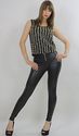 Vtg 60s sequin beaded party cocktail dress top she