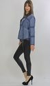 Vtg 70s Blue Suede Crochet Cutout Hippie Boho Jack