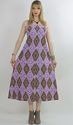 Vintage 70s purple Bold Abstract Geometric Hippie 
