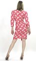  Vintage 80s pink Abstract Floral boho secretary m