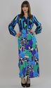 LANVIN Vintage 60s Boho Hippie Mod designer maxi s