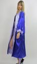 Vtg 80s Asian embroidered kimono robe REVERSIBLE g
