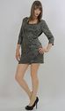 Vintage 80s 90s Gold Metallic Sequin beaded Deco C
