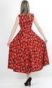 Vintage 60s 70s Hippie Boho Party maxi dress Abstr