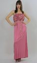 Vintage 70s Boho Hippie Grecian Goddess draped par