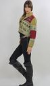 Vintage 80s ethnic tribal southwestern boho croppe
