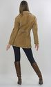 Vtg 70s Boho Brown Suede Leather Fitted Jacket Bla