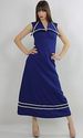 Vintage 70s Boho Hippie Nautical Sailor Navy halte