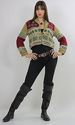Vintage 80s ethnic tribal southwestern boho croppe