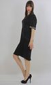 Vtg 80s silk deco geometric sequin beaded party mi
