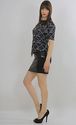 Vtg 80s irridescent sequin beaded metallic party d