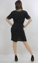 Vtg 80s silk deco geometric sequin beaded party mi