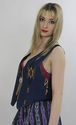 Vtg 70s Southwestern Boho woven EthnicTribal Vest 