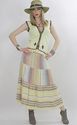 Vtg 70s ethnic tribal embroidery woven top vest ja