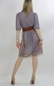 Vintage 70s Sheer Border design Paisley Gypsy Boho