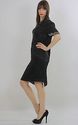 Vtg 80s silk deco geometric sequin beaded party mi