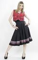 Vtg 70s Southwestern boho Ethnic Tribal Hippie Gyp