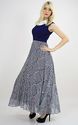 Vintage 60s Mod Hippie Boho Sheer abstract navy pa