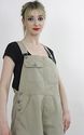 VTG 90s Grunge khaki twill coveralls romper shorts