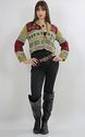 Vintage 80s ethnic tribal southwestern boho croppe