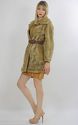 Vtg  Lilli Ann mod suede leather faux fur jacket b