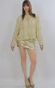 Vtg 80s sequin beaded Deco cocktail party dress ja