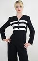 Vtg 80s Boho Hippie Mod party maxi dress jumpsuit 